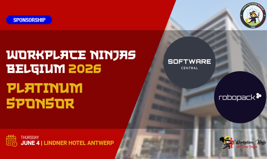 Announcing Our Platinum Sponsors for Workplace Ninjas Belgium 2026